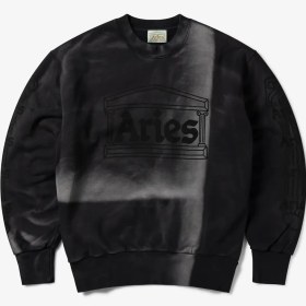Resim Sunbleached Column Sweatshirt 'Black' 