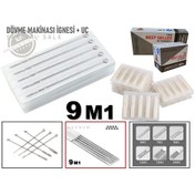 Resim Tattoo Dövme Makina İğneleri 9 M1 10 İgne+10 Uç 