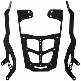 Resim GP Kompozit Bajaj Pulsar NS 125 2023-2024 Uyumlu Arka Çanta Demiri Siyah 