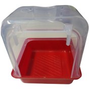 Resim 17x17x20 Ölçülerinde Orta Boy Kırılmaz Banyoluk Kırmızı 