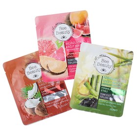 Resim Bee Beauty Kağıt Maske 3'lü 25 ml 