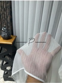 Resim Tül Perde Simli Balık Sırtı Desen Ultra Dökümlü Etek Kurşun Sarımlı Çok Renkli 