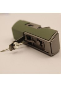 Resim Tek Torch Pürmüz Delici İğneli Haki Metal Puro Çakmağı 