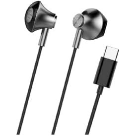 Resim LinkTech H336 Type-C Stereo Kulak İçi Kablolu Kulaklık Siyah 