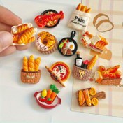 Resim 10 Adet Minyatür Reçine Gıda Süslemeleri - Gerçekçi Minyatür Ekmek, Pizza, Hamur İşleri, Yumurtalar ve Şişeler için DIY El Sanatları, Ev Dekoru, İç/Dış Mekan Kullanımı - Elektrik Gerekmez, İç Mekan Dekorasyonu | Detaylı Tasarımlar | Minyatür Heykeller, Yiyecek Minyatürleri 