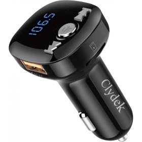 Resim Jingyi Bluetooth Fm Verici, V5.0 Bluetooth Araç Adaptörü, Kablosuz Kablosuz Kablosuz Kablosuz Adaptör, Eller Serbest Konuşma Fonksiyonu, Çift Usb Ve Qc3.0 Hızlı Şarj, Müzik Çalar Desteği (Yurt Dışından) 