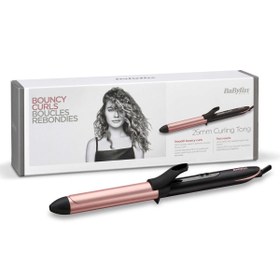 Resim BaByliss Rose Quartz 25 mm 210 Derece 6 Isı Ayarlı Kuvars Seramik Kaplama Orta Kalınlıkta Saç Maşası C451E 