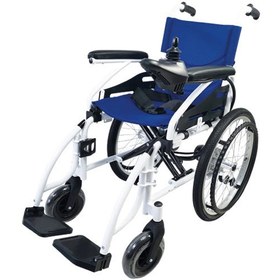 Resim Poylin P200C Katlanabilir Çocuk Akülü Tekerlekli Sandalye Mavi 