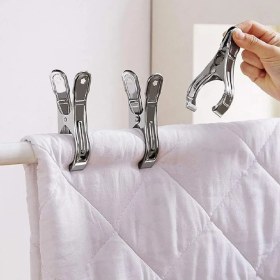 Resim BOHONEST 3 Adet Xl Boy Çelik Şezlong Mandalı , Halı Asma Mandalı , Battaniye ve Plaj Havlusu Mandalı 