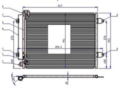 Resim KLIMA RADYATORU KONDANSOR PASSAT VII 1.6I 1.9TDI 05- 615X425X16  OTO-MEK SANZIMAN - ORIS CVW083016 KLIMA RADYATORU KONDANSOR PASSAT VII 1.6I 1.9TDI 05- 615X425X16  OTO-MEK SANZIMAN - ORIS CVW083016