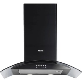 Resim Vestel AD-6011 S Siyah Duvar Tipi Alüminyum Filtreli Ankastre Davlumbaz - Şık ve Fonksiyonel 