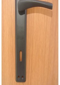 Resim Burgaz Mat Siyah Aynalı Kapı Kolu 