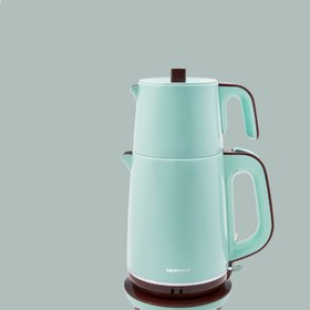 Resim Vintage Royaltea 1735H Inox Çay Makinesi Mavi Homend