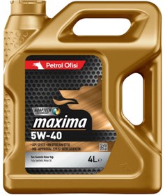 Resim Petrol Ofisi Maxıma 5w/40 Motor Yağı 4 Lt Tam Sentetik 2024 Üretim 