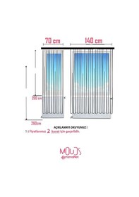 Resim Galaksiler Desenli Fon Perde Çocuk Ve Bebek Odası Süet Baskılı Ekstrafor Büzgü 2 Kanat Prd-72 Çok Renkli 