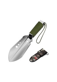 Resim Jeemson Stainless Steel Çadır Kürek, Çok Amaçlı Dış Mekan Çakılı, Yeşil, Oxford Çanta Ve Kutulu Paketle, 265mm, 180g 