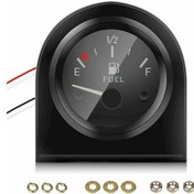 Resim Mufunye Dijital Yakıt Seviyesi Göstergesi 52mm Beyaz Işıklı Evrensel 12v Yakıt 