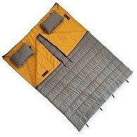 Resim Naturecamp Era 200 -5 Derece Birleşebilir Çift Kişilik Yastıklı Gri Uyku Tulumu 