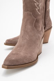 Resim Ataköy Ayakkabı KADIN DERİ WESTERN ÇİZME VIZON SUET 