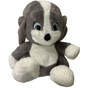 Resim Unicus Peluş Sırt Çantası Gri Köpek Uncs-1061 Çok Renkli 