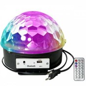 Resim KORKMAZ Işıklı Disko Topu Bluetooth Hoparlör Gece Lambası Kablosuz Speaker Ses Bombası Mp3 Çalar Player 