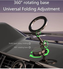 Resim Magsafe Cep Telefonu Tutucu 360 Dönebilen Katlanır Güçlü Mıknatıs 