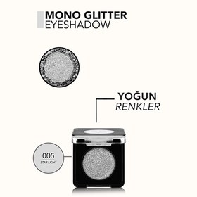 Resim Flormar Mono Yoğun Renk Veren Metalik Tekli Göz Farı 005 Star Light 