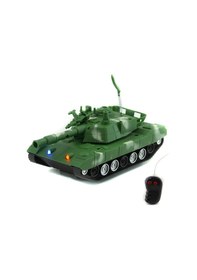 Resim Uzaktan Kumandalı Tank Işıklı Oyuncak Tank Yarım Fonksiyon 