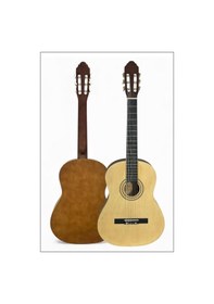 Resim Victor Klasik Gitar Seti Naturel Renk Mat Cila 
