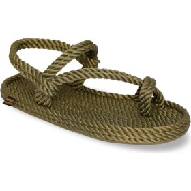 Resim Nomadic Republic Hawaii Kauçuk Tabanlı Erkek Halat Sandalet - Haki 