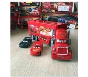 Resim Şimşek Mcqueen Oyuncak Mc Tır Kapakları Açılabilen 2 Arabalı 
