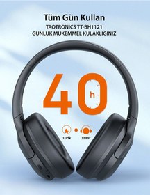 Resim TaoTronics TT-BH1121 Bluetooth 5.3 Kulak Üstü Kulaklık 