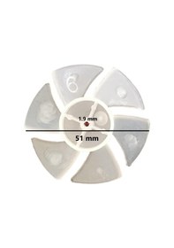 Resim Cvs Uyumlu DN7016 Titan Saç Kurutma Makinesi Pervanesi 6 Kanat 