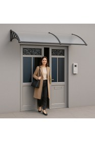 Resim Genel Markalar COSMOS Kapı Pencere Üstü Pratik Sundurma 105x240 - Şeffaf 