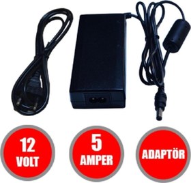 Resim Sunny 9811 Uyumlu Lcd Monitör Şarj Aleti 12v 5a Adaptör - 12 Volt 5 Amper Ata Elektronik