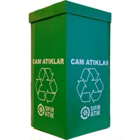 Resim Tuncel Teknik Geri Dönüşüm Kolisi 70 lt-Cam Atık 