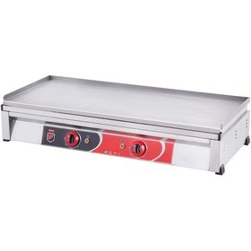 Resim Işıkgaz Silverinox Endüstriyel 100 Lük Elektrikli 100 Cm Pleyt Izgara 