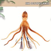 Resim 1 adet Uzun Döküm Simülasyon Yapay Ahtapot Yemi, Offshore Balıkçılığı için Bionik Jigging Wobbler Yem, 180g-300g/6.35oz-10.58oz 