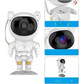 Resim Gece Lambası Astronot Bluetooth Hoparlörlü Galaksi Işık Projektörü 
