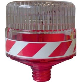 Resim İleri Trafik Solar Flaşörlü Uyarı Lambası Kırmızı 534231030 