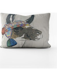 Resim Paradero Sevimli Lama Yastık Kılıfı 