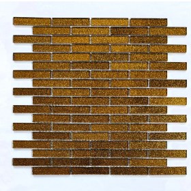 Resim MozaiKristaL Mutfak Tezgah Arası ve Iç Dekorasyonda Tüm Yüzeyler Için Kristal Cam Mozaik. Cam Ölçüleri: 15X73X4 Mm. File Ölçüsü: 30X30 Cm. ( 1 Koli = 11 File Karo = 1 m2 Fiyatıdır ) 