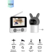 Resim Bebek Kamerası Kumandalı Monitörlü Karşılıklı Konuşma Özellikli , Hatırlatıcılı Ip Bebek Kamerası 
