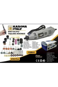 Resim Karona İtaly Tekno Karona Italy 130b-6 218 Parça 160 Watt Gravür Seti 6 Kademeli Hortumlu 