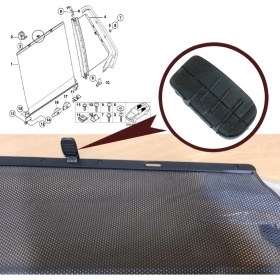 Resim Behin Dizayn Bmw 5 Series E39 528I Yan Perde Tutma Klips Braketi 1995-2001 