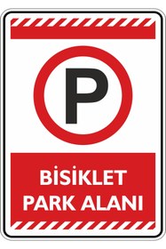 Resim isgtabelam 25x35cm / Kompozit/Bisiklet Park Alanı 