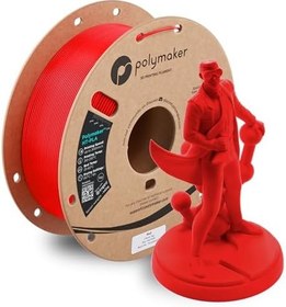 Resim Polymaker HT-PLA Filament 1.75mm Kırmızı, 3D Baskı için Yüksek Sıcaklık PLA, 150°C'ye kadar Isıya Dayanıklı, Basması Kolay, Çoğu FDM Yazıcıyla Çalışır, 1kg Makara 
