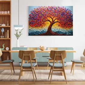 Resim Gökkuşağı Ağacı - 100x70 