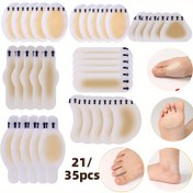 Resim 21/35/49 adet Su Geçirmez Jel Döküntü Pedleri Yüksek Topuklar İçin, Sneakerlar İçin Topuk Pedleri ve Jel Topuk Etiketleri. 