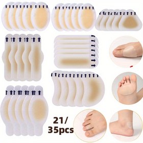 Resim 21/35/49 adet Su Geçirmez Jel Döküntü Pedleri Yüksek Topuklar İçin, Sneakerlar İçin Topuk Pedleri ve Jel Topuk Etiketleri. 